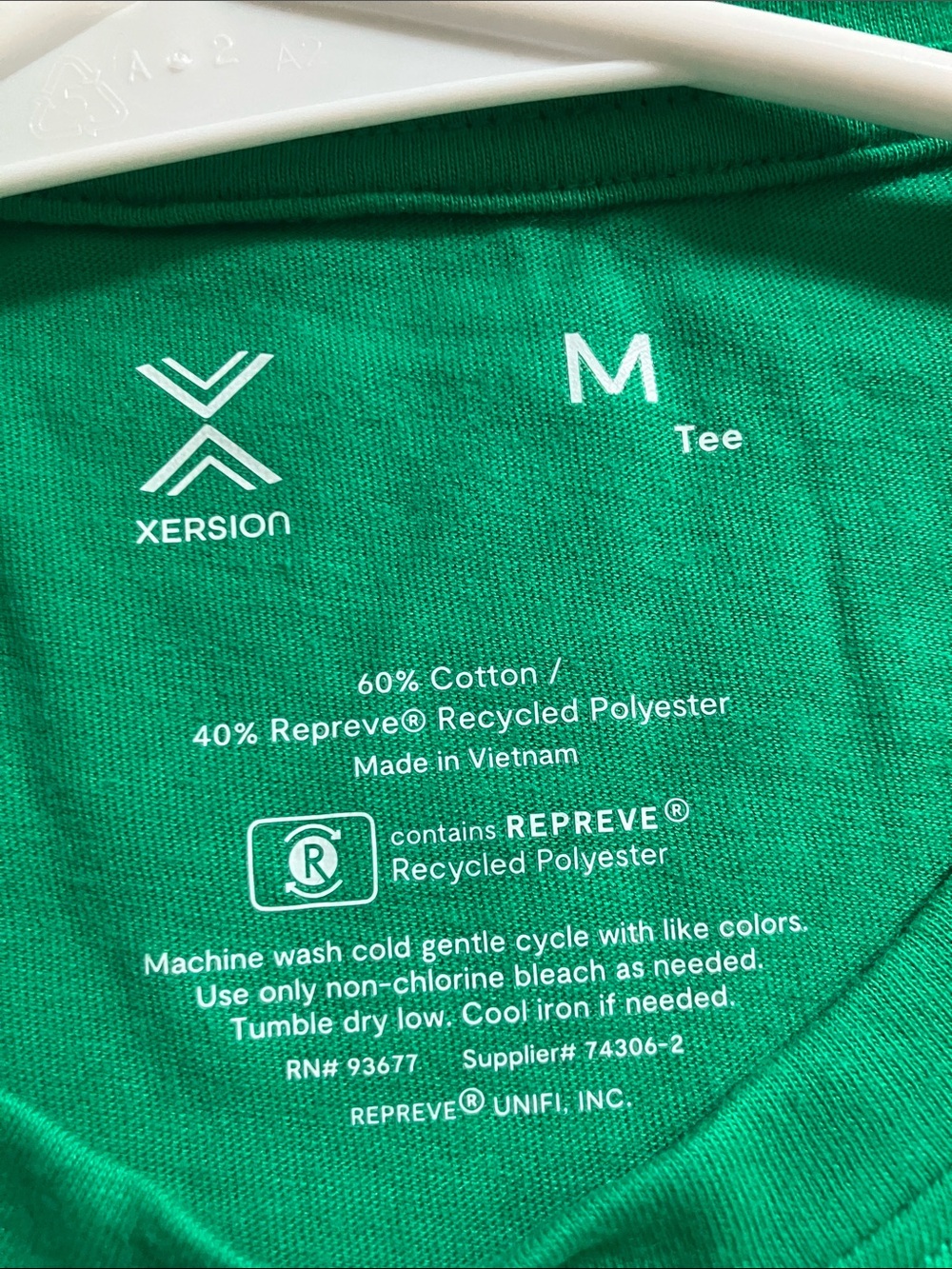 NWT XERSION WOMANS Cotton crew neck short sleeve t shirt,color green jelly bean - Picture 11 of 13